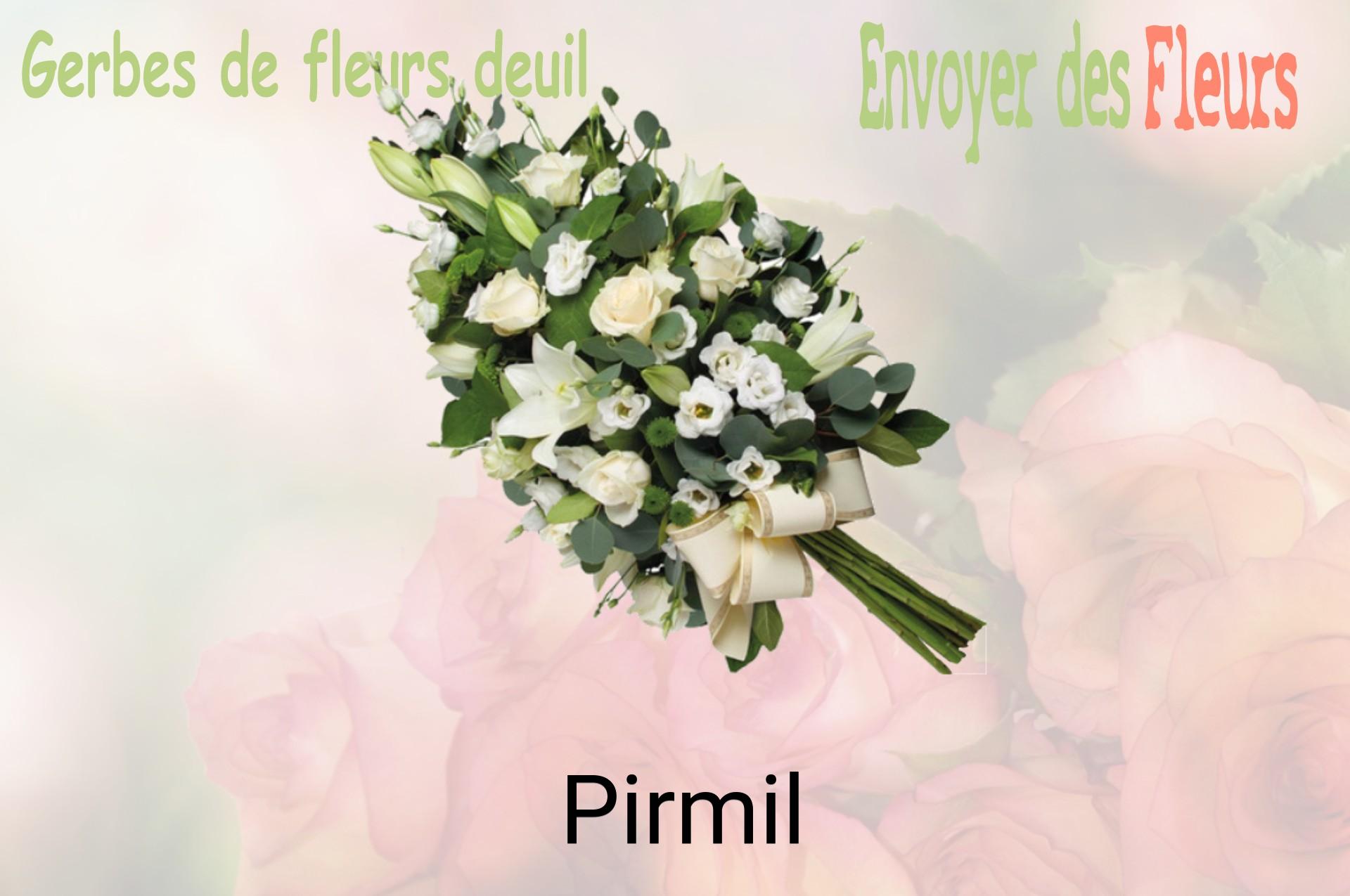 Gerbe de fleurs de deuil livrée à Pirmil